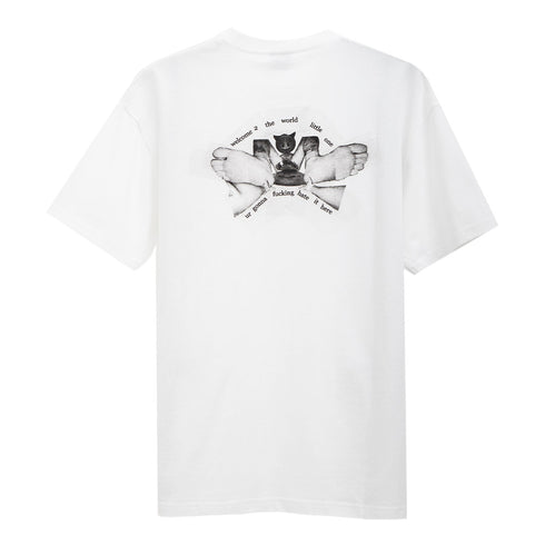 Polar Skate Co Welcome 2 The World Tee White Degli Uberti